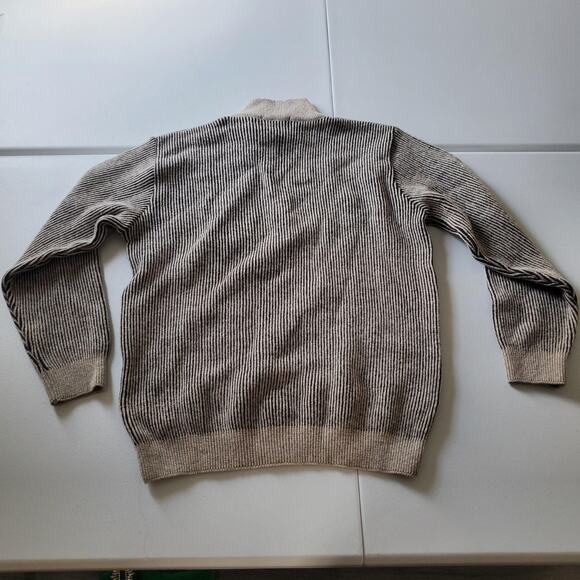 Silver Stream Sweater Mens Medium Wool Half Zip Pullover New Zealand Gorpcore - Picture 2 of 9